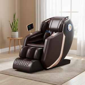 Silla de Masaje Eléctrica Inteligente de Lujo Avanzada para Todo el Cuerpo, con Temporizador, Ruedas de Masaje para Pies, Música, Presión de Aire y Logotipo Personalizado - Product Image 2