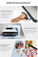 Presse à Chaud Automatique Améliorée F3880 38*38cm (15*15 Pouces) pour Sublimation et Impression de T-shirts