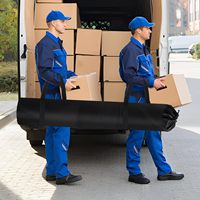 Sac de rangement pour tapis Jumbo avec 2 poignées de transport portables, grand sac de rangement pour tapis avec cordon de serrage pour déménager, emballer et protéger les tapis