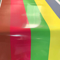 Autocollants de sol 3D en PVC à paillettes – Guide directionnel arc-en-ciel pour centres commerciaux, décoration intérieure, fond gris, adhésifs