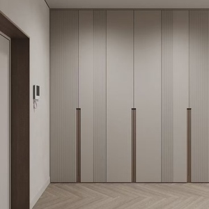 Armario Modular Moderno Color Gris Mate BALOM, Armario Empotrado con Cierre Suave, Tamaño Personalizado, Fabricación OEM, Certificado CE - Product Image 1