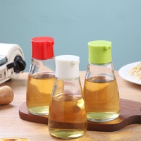 Bouteille en verre personnalisée de 200 ml pour huile d'olive et vinaigre, distributeur de sirop de café avec bec verseur lesté et bouchon à vis – Vente en gros