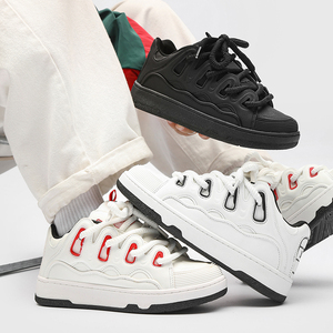 Zapatillas de deporte personalizadas de fabricante con mi logotipo, zapatos de marca de alta calidad de cuero genuino, zapatos de monopatín informales a la moda, zapatillas de deporte para hombre - Product Image 5