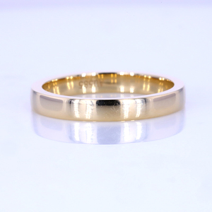 Aliança de Casamento Personalizável em Ouro Sólido 9k 14k 18k e Prata Lisa para Mulheres e Homens - Product Image 1