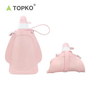 TOPKO 新产品可折叠水瓶袋硅胶折叠挤压