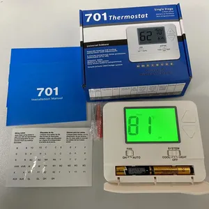 2024 White 24V Non-programmable Air Conditioner Digital Home Smart Thermostat For HVAC System