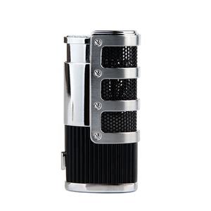 2025 nouveau design trois flammes métal rechargeable coupe-vent triple allume-cigare pas cher avec poinçon - Product Image 1