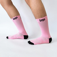 Chaussettes de sport en nylon personnalisées avec logo, soutien de la voûte plantaire, en polyester, pour le cyclisme et la course à pied, vente en gros