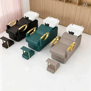 Nouveaux modèles de lits de lavage de cheveux à prix de gros, fauteuils de lavage avec cuve, fournisseur et fabricant, pédale haute - Product Image 1