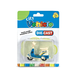Juguete de Fricción para Niños, Vehículo de Dibujos Animados, Mini <span class=keywords><strong>Taxi</strong></span>, Tren, Motocicleta, <span class=keywords><strong>Escala</strong></span> 1:64, 6 Estilos - Product Image 4