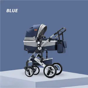 3合1婴儿推车，带安全摇篮4合1折叠婴儿推车，适合儿童乘坐汽车旅行系统
