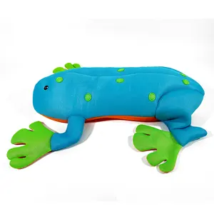 Havuz yüzen hayvan fasulye torbası kurbağa havuz şamandıra hiçbir enflasyon gerekli yüzen havuz oyuncak kurbağa şekli örgü