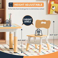 Nouvelle table d'apprentissage ergonomique en plastique pour enfants, planche à dessin, mobilier de maison, réglable en hauteur, ensemble table et chaise pour enfants en bas âge