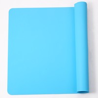Tapis de table rectangulaire en silicone 40*30cm pour enfants, grand tapis antidérapant résistant à la chaleur, pliable, pour étudiants