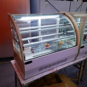 Vitrina Refrigerada de Sobremesa de 160L, Tamaño <span class=keywords><strong>Pequeño</strong></span>, con Enfriamiento por Aire, para Exhibición de Pasteles en Panaderías y Cafeterías - Product Image 4