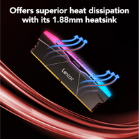 Mémoire de bureau authentique Lexar ARES RGB 2e génération DDR5 6000MT/S Udimm 16 Go 24 Go compatible Intel AMD pour mise à niveau de PC