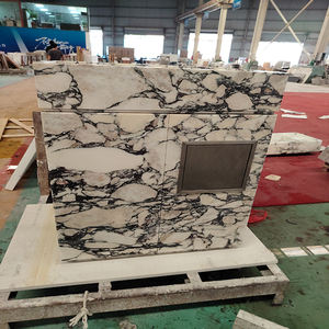 Meuble de cuisine en marbre <span class=keywords><strong>Volia</strong></span> naturel sur mesure, nouveau design, îlot indépendant avec tiroirs en marbre - Product Image 4