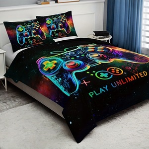 <strong>Black</strong> 3D Printing Polyester Home Textiles Bedding ODM/OEM <strong>Black</strong> Pillowcase Microfiber <strong>Duvet</strong> Cover <strong>Set</strong> Supplier - Product Image 4
