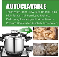 Sacs de culture de champignons en polypropylène, substrat de culture végétale, sacs filtrants en plastique pour champignons, autoclave pour champignons