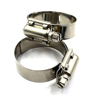 Collier de serrage à vis sans fin à couple élevé de style américain en acier inoxydable SUS316 SS304, compatible eau de mer, pour tuyaux, personnalisation OEM prise en charge