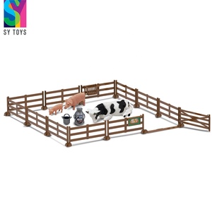 SY JOUETS Simulation Animal Logement Jeu Fermier Logement Jouet En Plastique Éducatif Apprentissage Fermier Clôture Ferme Ensemble Jouet Pour Enfants - Product Image 6
