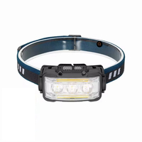Lampe torche LED de camping en gros, COB 1800mAh, détecteur de mouvement, affichage, ABS, rechargeable USB, étanche IP54, portative 200-300M