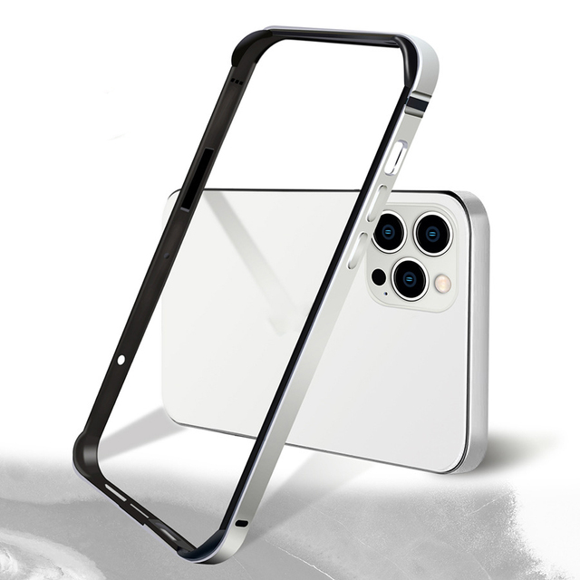 For iphone 14 case Aluminum Silicone Metal Bumper case for iphone Bumper Phone case