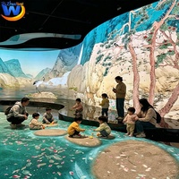 Équipement de projection interactive immersive, projection immersive interactive sur mur et sol, système de projection interactive AR