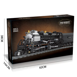 1608 pièces briques en plastique modèle de <span class=keywords><strong>Train</strong></span> ferroviaire ensemble Miniature Locomotive à vapeur <span class=keywords><strong>Train</strong></span> modèle enfants jouets éducatifs ensembles de blocs de construction - Product Image 3