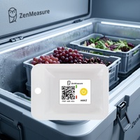 Perekam Suhu Sekali Pakai ZenMeasure, Akurasi Tinggi, dengan Indikator LED untuk Instrumen Suhu Kargo Rantai Dingin