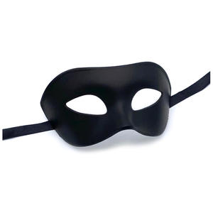 Máscara de hombre negro Media cara Fiesta de adultos Personalidad blanca Maduro Guapo Moda Hombre antiguo Mascarada de Halloween Máscara facial - Product Image 5