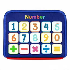 Montessori Felt Busy Board &amp; <strong>Book</strong> for Toddlers 2-4 Years Sensory Learning Travel Toy with Airplane &amp; <strong>Car</strong> Screen Unisex - Product Image 3