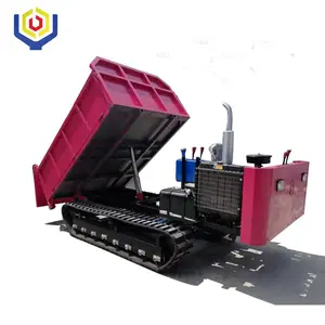 Good quality loading capacity 5T rubber crawler truck dumper of building construction machinery