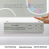 Miroir LED intelligent pour salle de bain avec interrupteur tactile à intensité variable IP20