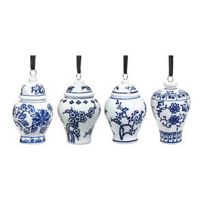 Miniornamento colgante de cristal para Navidad, frascos de <span class=keywords><strong>jengibre</strong></span> azul - Product Image 3