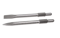 AOLI Lot de 2 marteaux à béton hexagonaux plats de 1-1/8 po pour marteau démoliteur électrique, burin de démolition pour briseur de béton
