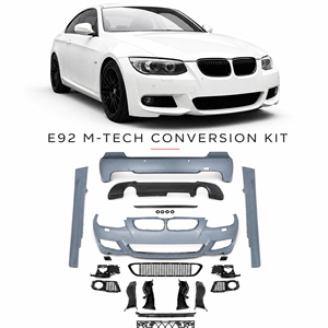 Kit carrosserie M Sport pour <span class=keywords><strong>BMW</strong></span> Série 3 E92 E93 2005-2012, mise à niveau MT, modification de voiture, pare-chocs avant M Tech, pare-chocs arrière, kit carrosserie. - Product Image 1
