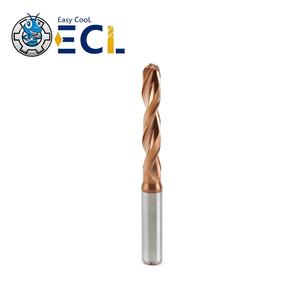 Foret hélicoïdal en carbure revêtu ECL, queue ronde, en acier au tungstène, outil de perçage pour machine CNC - Product Image 3