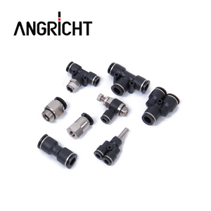 CNC air push in plastic pipe fitting,pneumatic hose fitting