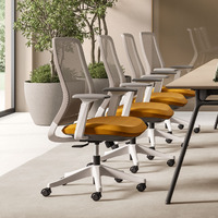 Chaise de bureau ergonomique de luxe pour la maison, la salle de réunion, la conférence, la direction, pivotante, en maille