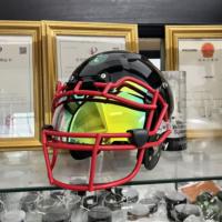 Visières de football universelles pour casque de football américain Jeunesse Adulte Visière anti-UV chromée Protection du visage Rugby