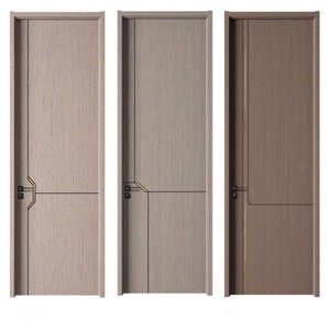 Nouvelle conception 2026 – <span class=keywords><strong>Porte</strong></span> intérieure de chambre d'hôtel en bois massif mélaminé, insonorisée, finition minimaliste, personnalisable en usine - Product Image 2