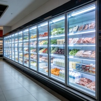 Stockage frigorifique industriel multi-unités à aménagement combiné, avec boîte de vitesses, isolation haute densité, économie d'énergie et adaptation flexible au site