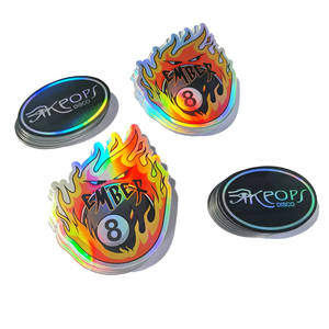 Feuille d'autocollants holographiques en vinyle imperméable et durable pour décoration, découpe personnalisée, pour <span class=keywords><strong>vélo</strong></span>, ordinateur portable, autocollant de voiture, dessin animé, disco, autocollant de protection de voiture - Product Image 5