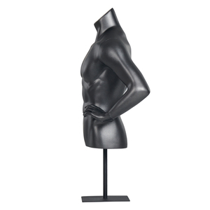 Barato negro Torso parte superior del cuerpo deporte maniquí hombres <span class=keywords><strong>busto</strong></span> medio cuerpo Sportwear maniquíes - Product Image 4