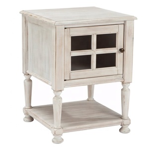 <strong>White</strong> Modern Wooden Side <strong>End</strong> <strong>Table</strong> - Product Image 1