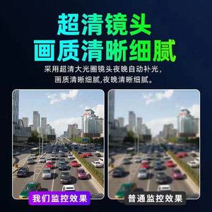 Outdoor HD Triple-View Surveillance <b>Camera</b> 1080P WiFi PTZ Full-Color Night Vision Panoramic 4G Home Security <b>Camera</b> - Product Image 2