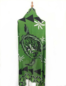 Nhà Máy Bán Hàng Trực Tiếp USA <span class=keywords><strong>Hawaii</strong></span> Hot Bán Rùa Tribal In 100% Rayon Bãi Biển Sarong Pareo - Product Image 1