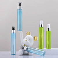 Personnalisation en usine, vente en gros, flacon pulvérisateur de parfum vide en plastique PET de 100 ml avec pompe, impression sérigraphique