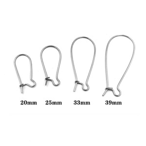 Crochets d'oreille en forme de U en acier inoxydable, forme goutte, pour la fabrication de boucles d'oreilles, accessoires de bijouterie H1104 - Product Image 2